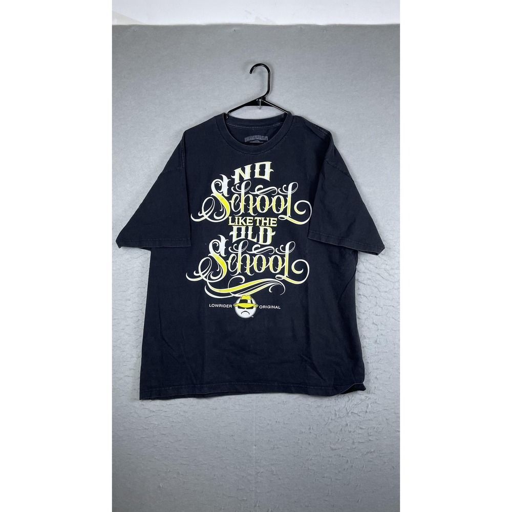Lowrider Shirt Mens XL Black No‎ School Like The Old School Graphic Tee Original